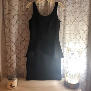 H&M Black Peplum dress